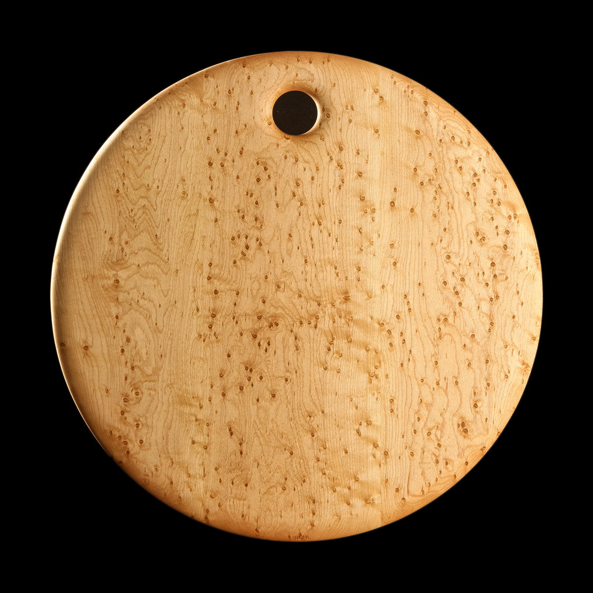 Primo #7 - 16" Round Bird's-Eye Maple Cutting Board