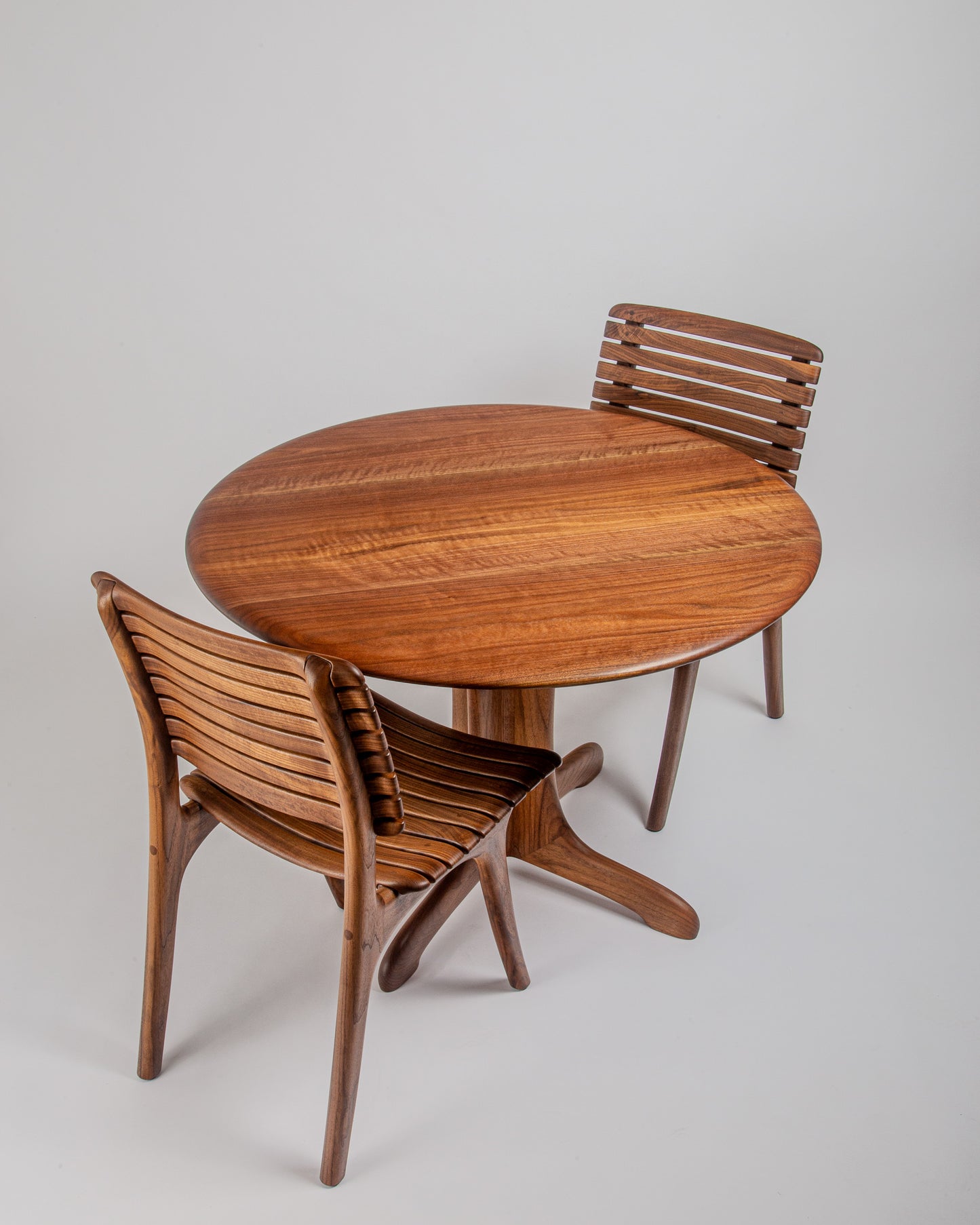 42" Walnut Pedestal Table