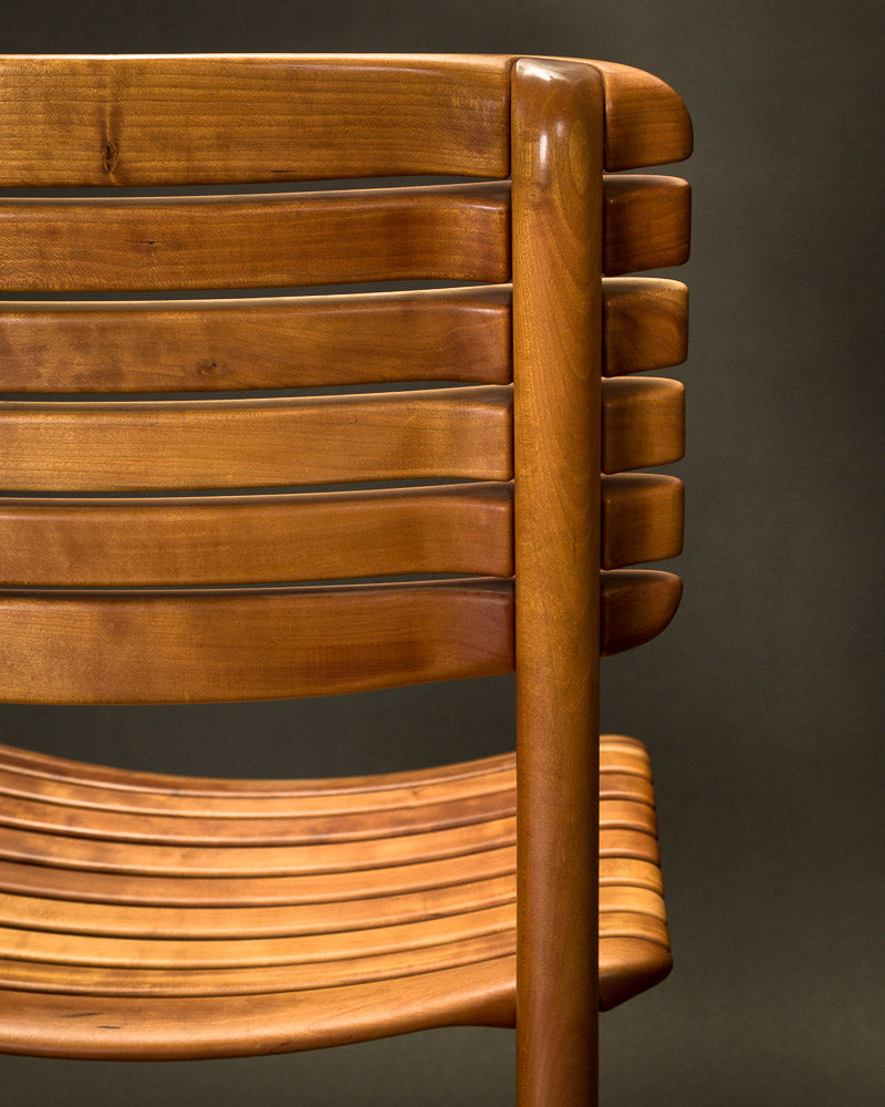 Open Back Slat Dining Chair
