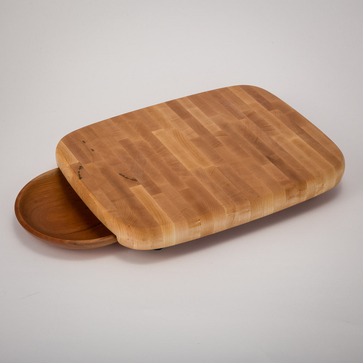 End Grain Chopping Block - 12" x 15.5" w/ bowl