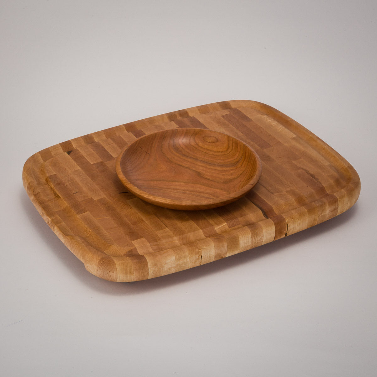 End Grain Chopping Block - 15" x 20" w/ bowl