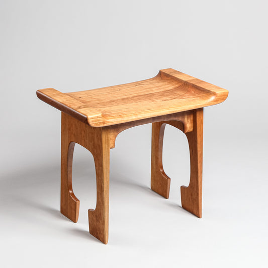 Keyhole Stool - Cherry
