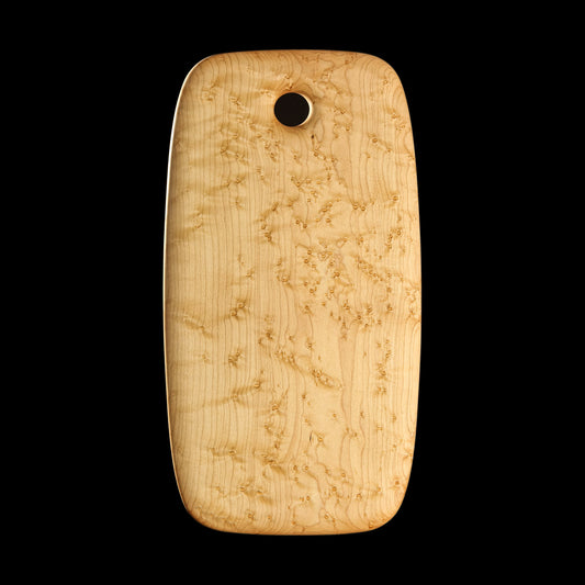 Primo #2 - 9.5" x 18" Bird's-Eye Maple Cutting Board