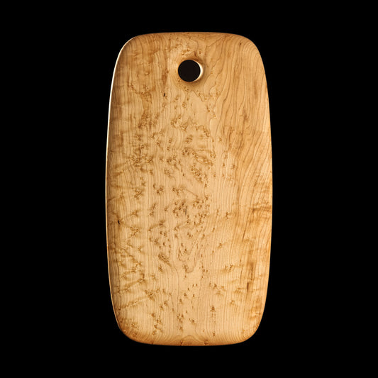 Primo #2 - 9.5" x 18" Bird's-Eye Maple Cutting Board
