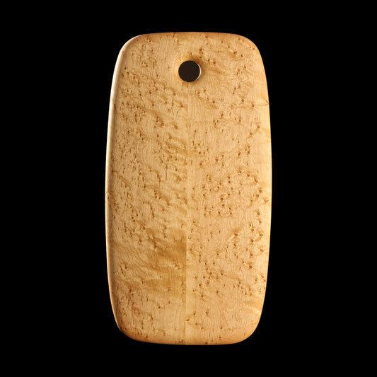 Primo #2 - 9.5" x 18" Bird's-Eye Maple Cutting Board