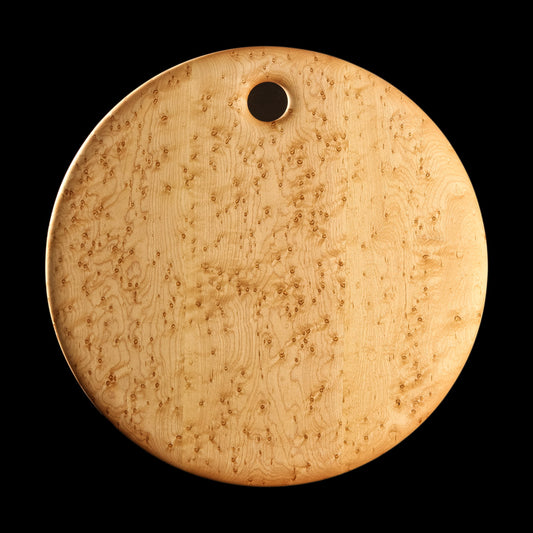 Primo #7 - 16" Round Bird's-Eye Maple Cutting Board