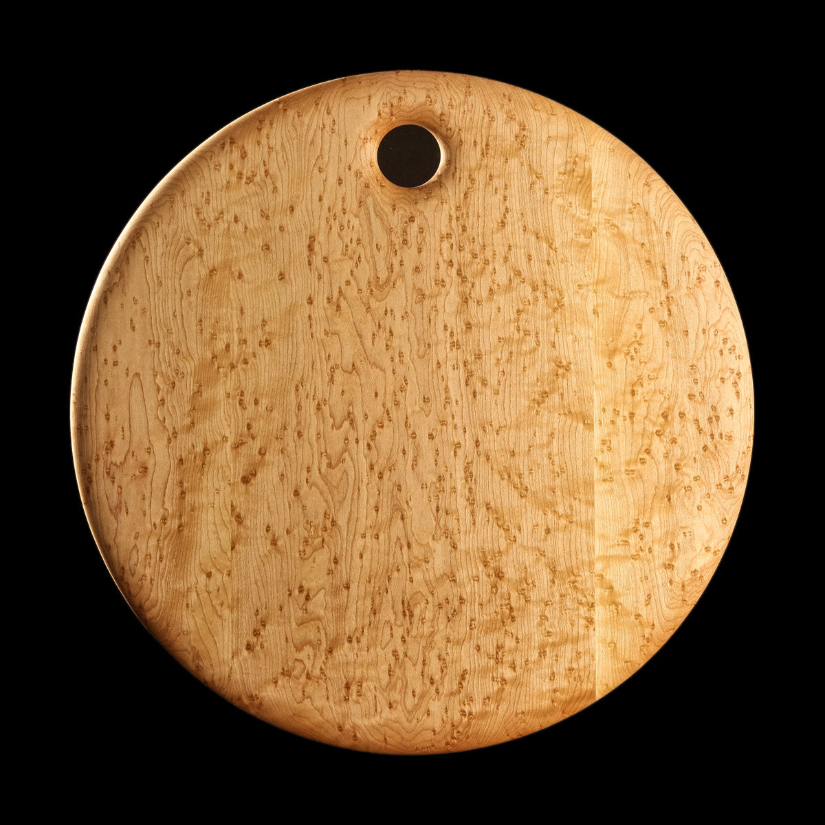 Primo #7 - 16" Round Bird's-Eye Maple Cutting Board